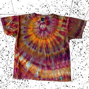 Tie Dyed Kids All Genders T-shirt - Ice Dye - Handmade - Boy's Girl's (Large 10)